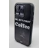 Kép 1/3 - iPhone fekete tok, coffee first