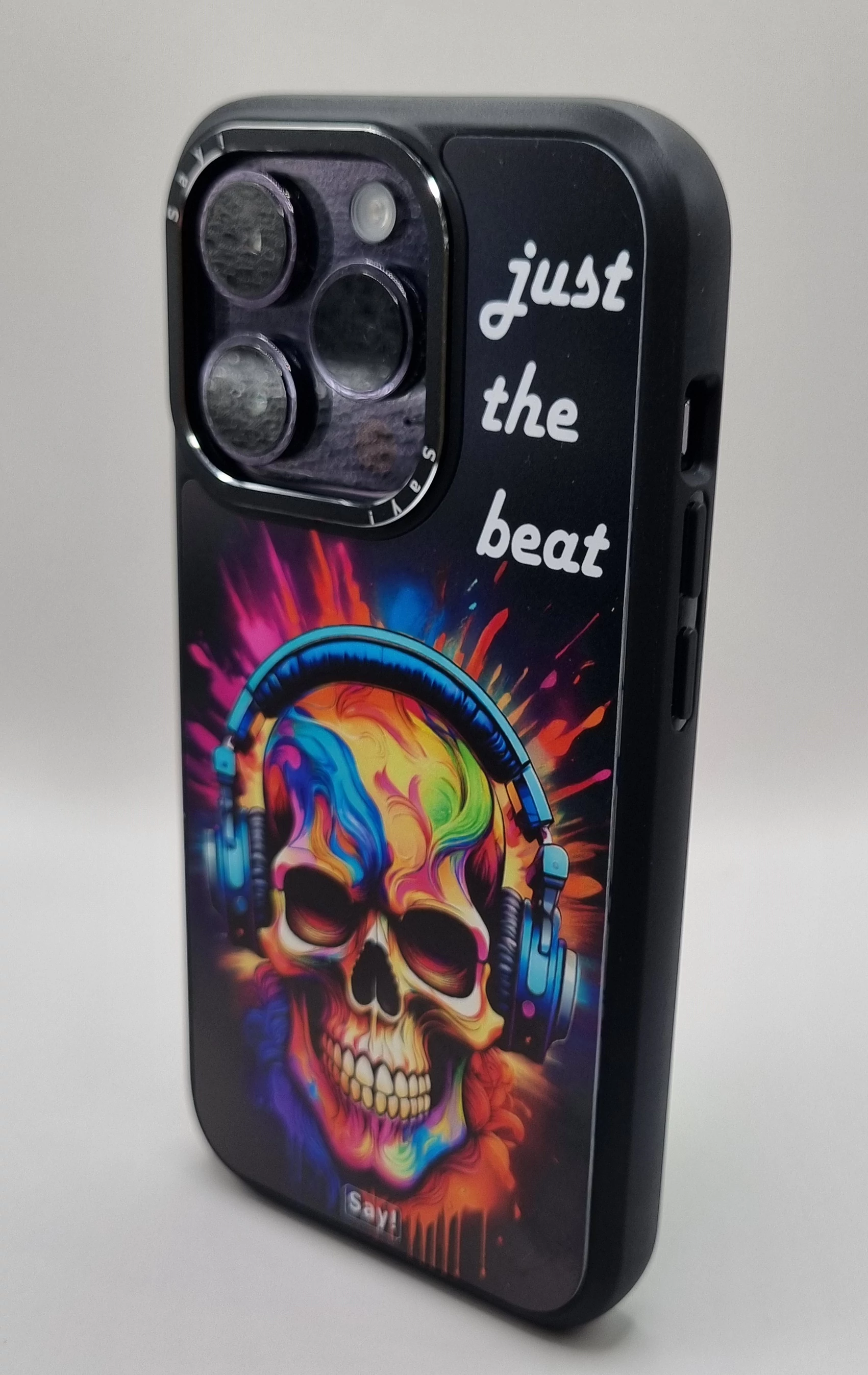 iPhone fekete tok - Just the beat - 13