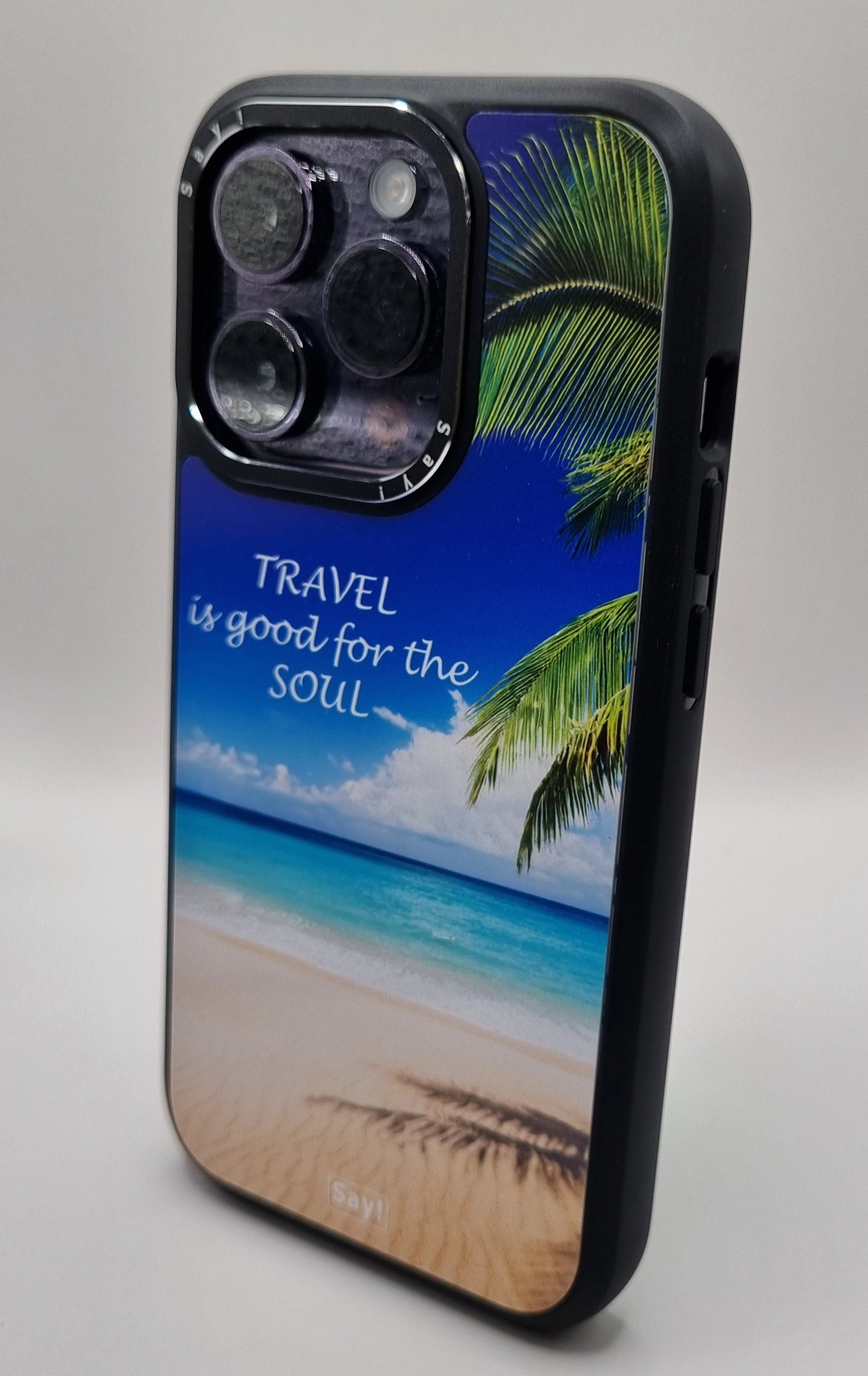 iPhone fekete tok - Travel is good for the soul - 13